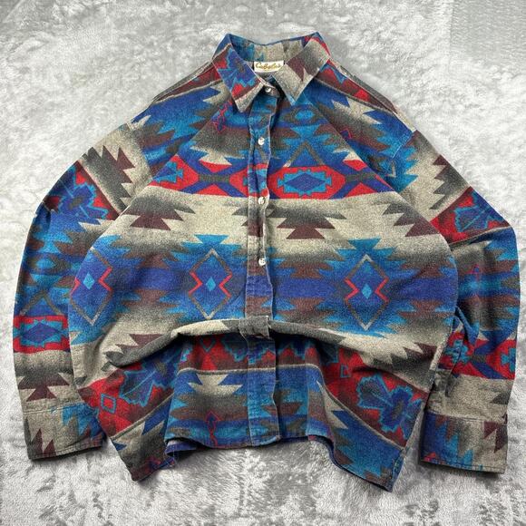 Cabela's Other - Women’s VTG Style Cabela’s Long Sleeve Aztec/Navajo Button Down Flannel Shirt S